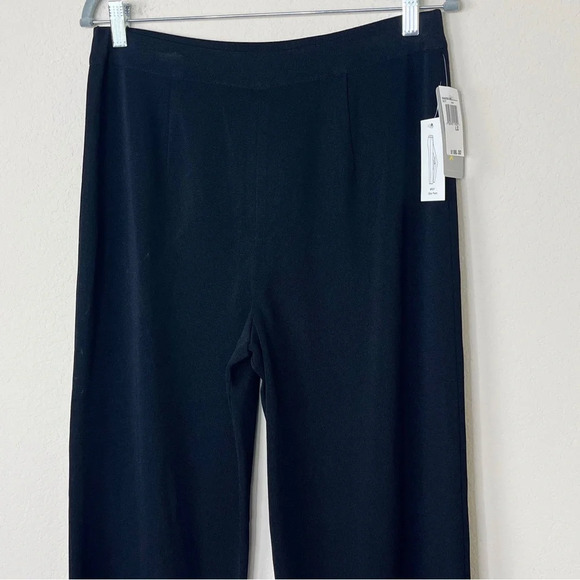 Exclusively Misook Slim Black Pant #907 Petite Large Pull On - Picture 4 of 9